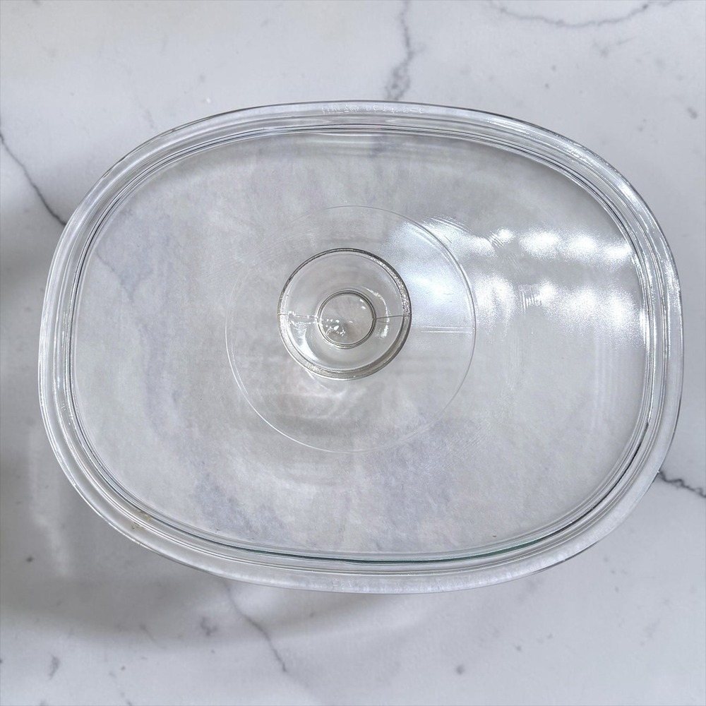13 Pyrex DC1.5C-A Clear Glass Oval Casserole Replacement Lid Vintage USA Made